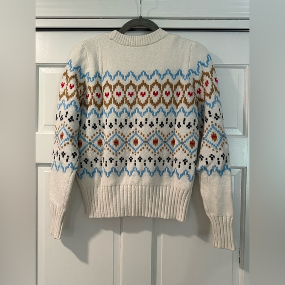 LOFT Mixed Fair Isle Sweater - Size Small - Picture 5 of 7